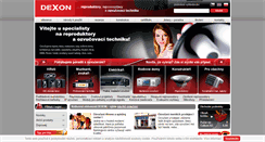 Desktop Screenshot of dexon.cz