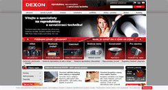 Desktop Screenshot of eshop.dexon.cz